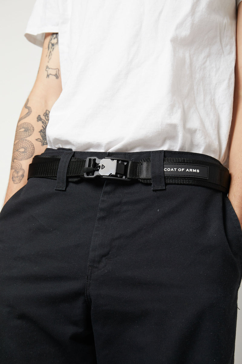 Magnetic Tech Belt with Stealth Pocket - Black